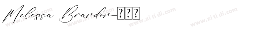 Melessa Brandon字体转换